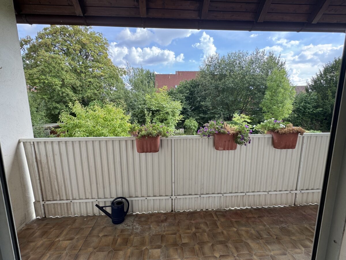 Balkon mit Blick ins Grüne