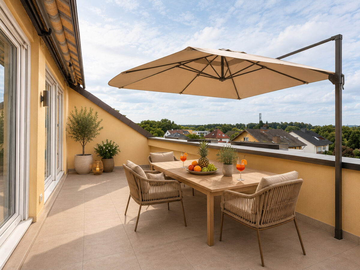 KI-Gestaltungsbeispiel Dachterrasse
