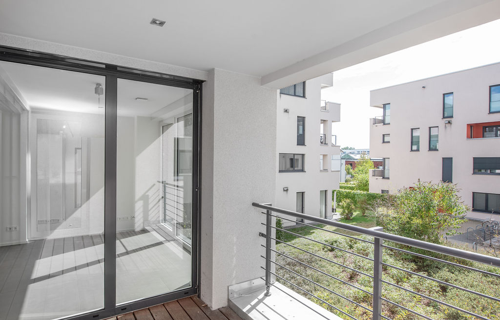 Loggia mit Blick in den Innenhof