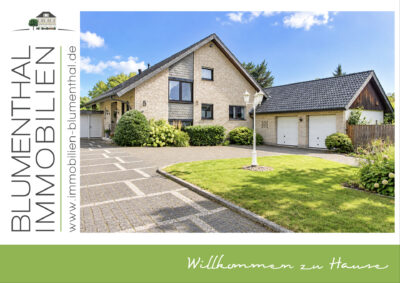 Einfamilienhaus mit traumhaftem Blick auf den Bracksieks Teich und Baugrundstück, 33611 Bielefeld, Einfamilienhaus