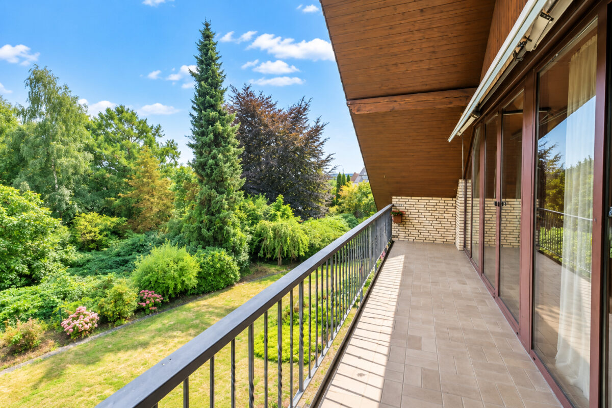 Blick vom Balkon