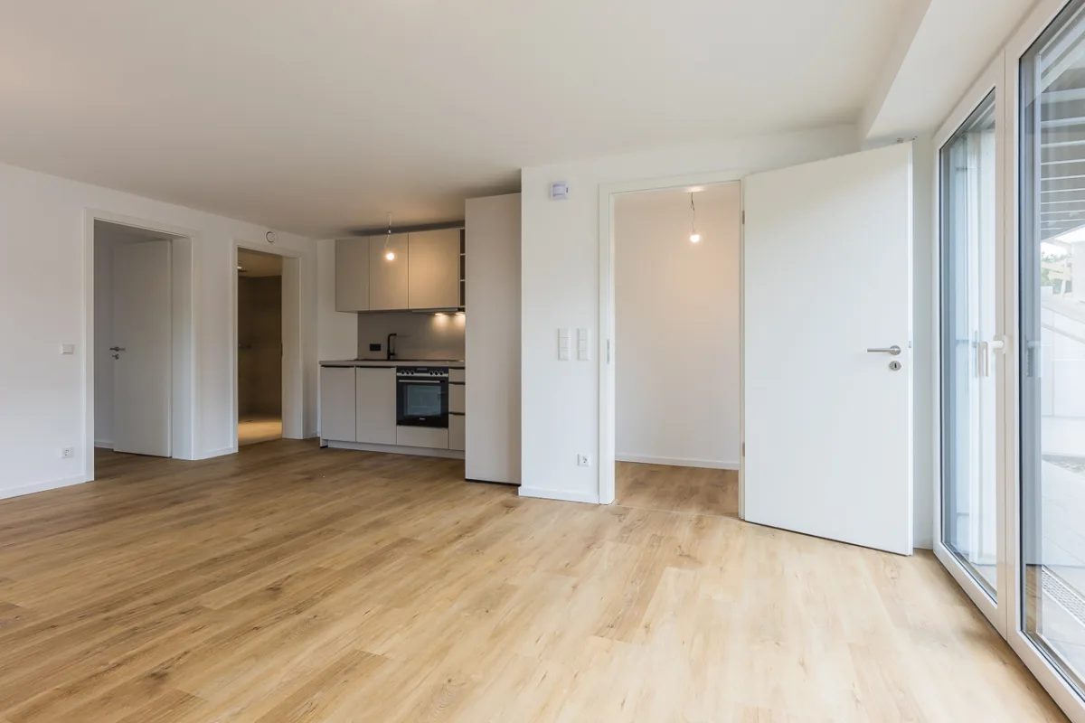 Wohn-/Schlafzimmer mit Küche