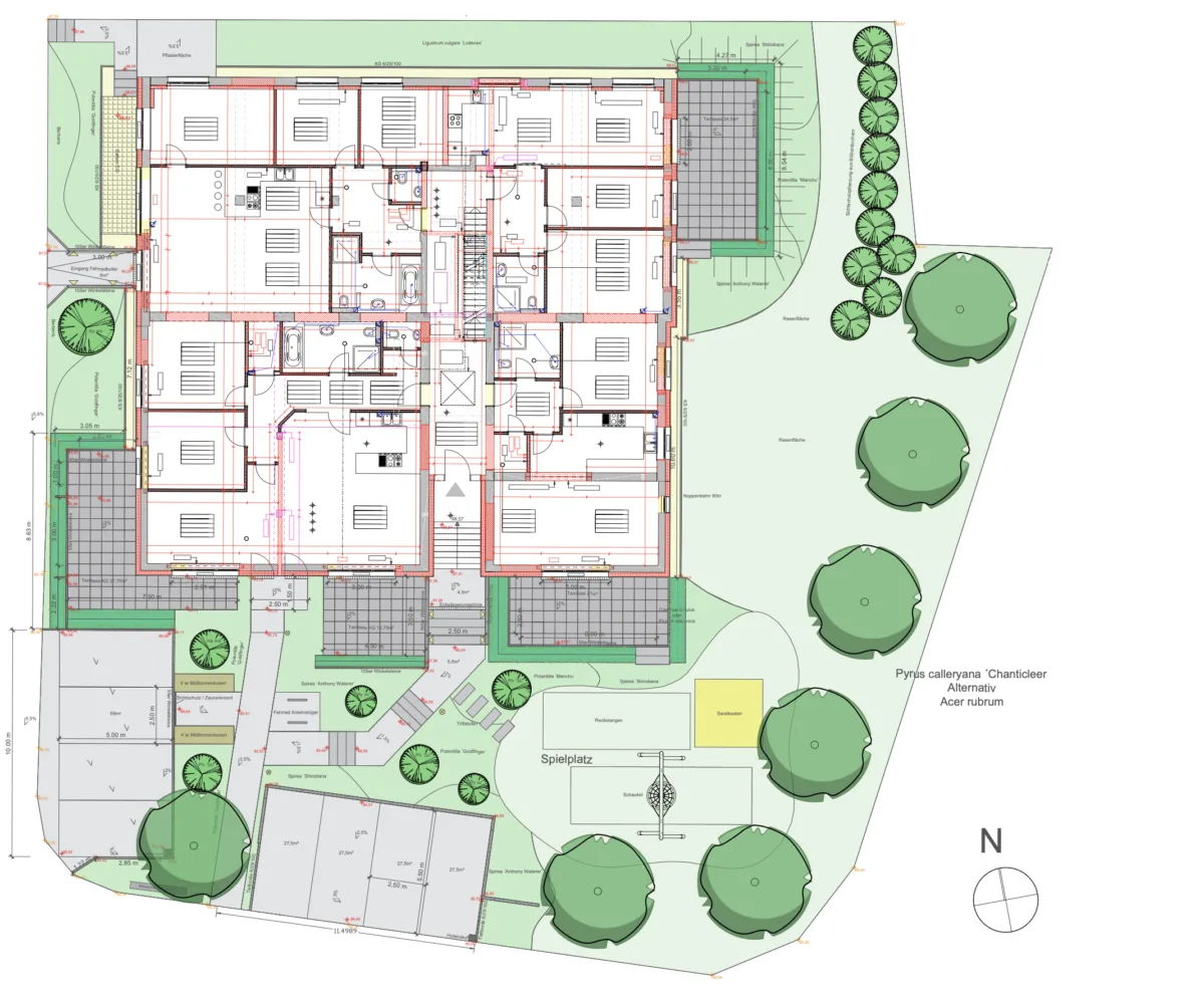 Lageplan Gebäude & Grünflächen