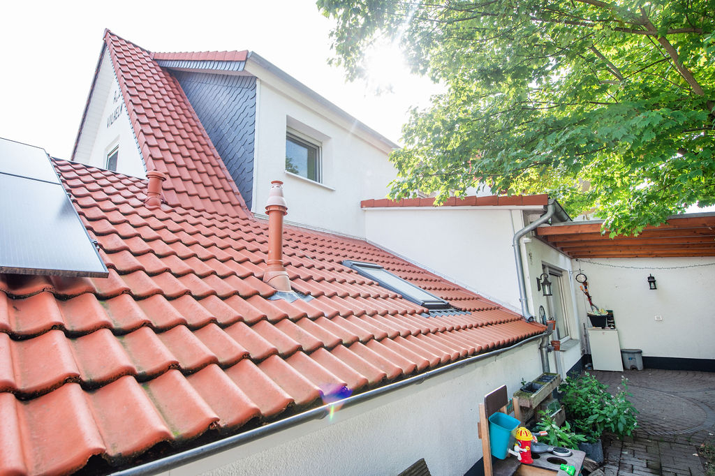 Hausansicht Garten