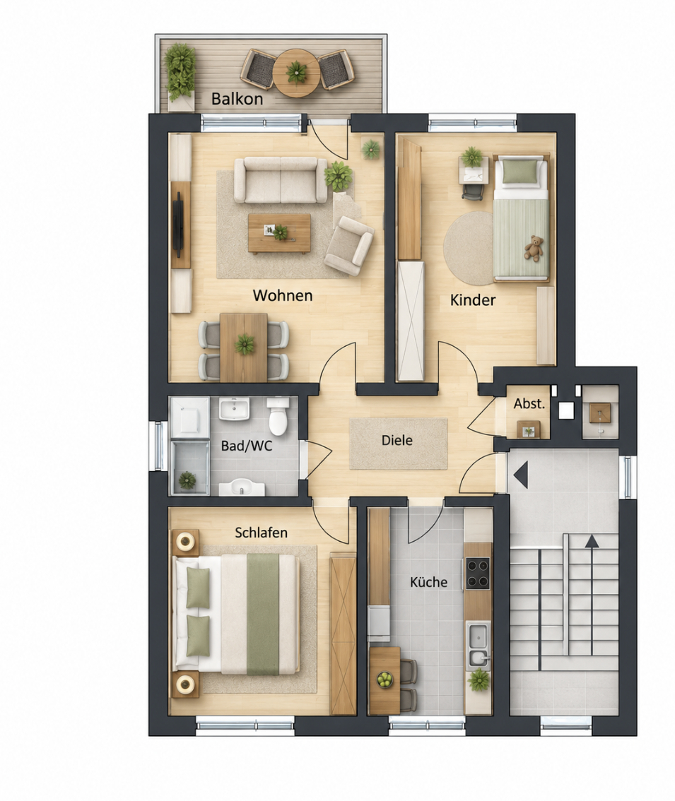 Wohnungsgrundriss