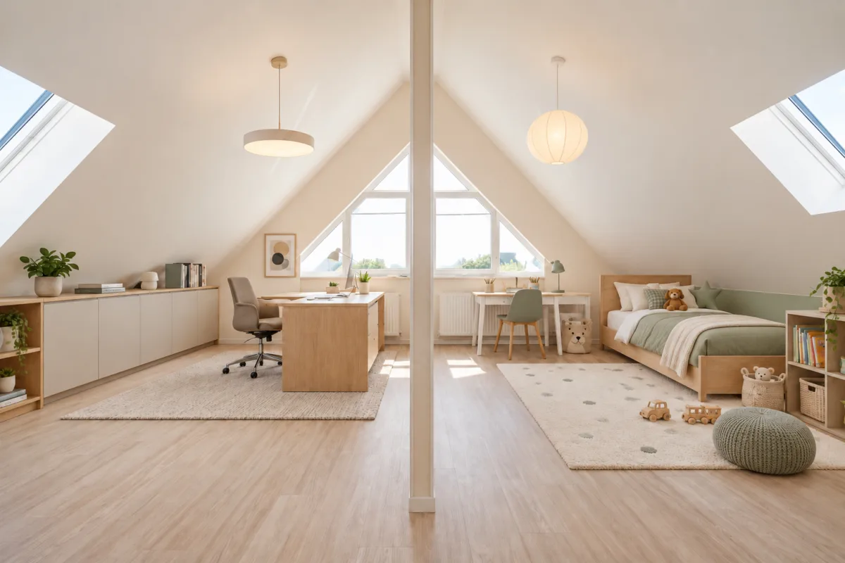 KI Gestaltungsbeispiel als 4-Zimmer-Wohnung