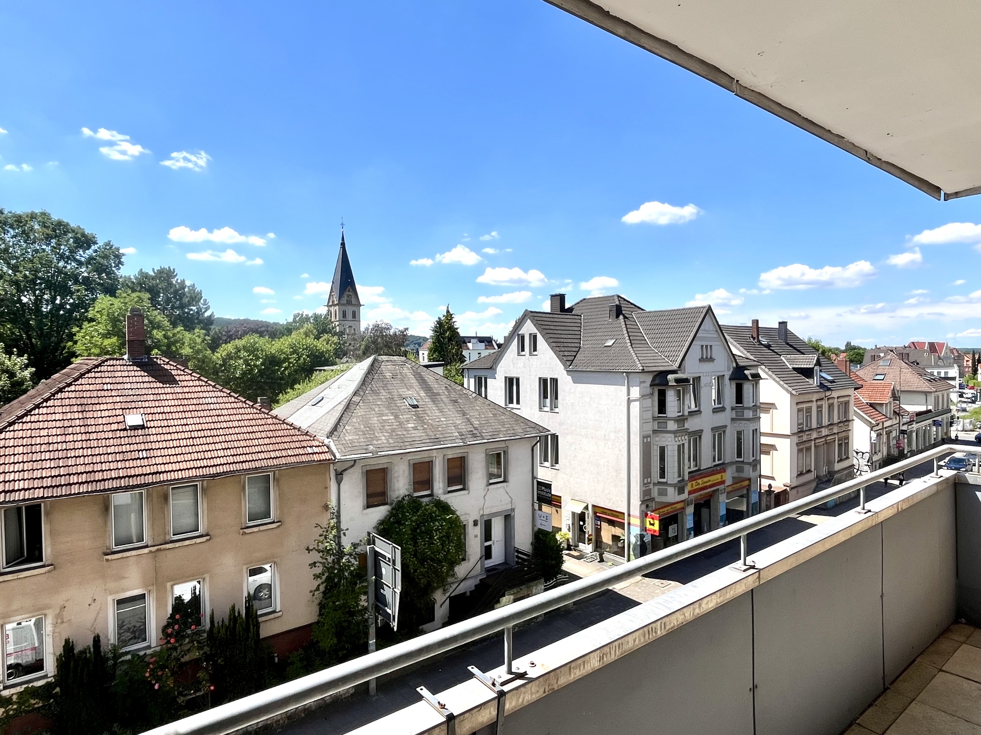 Blick vom Balkon