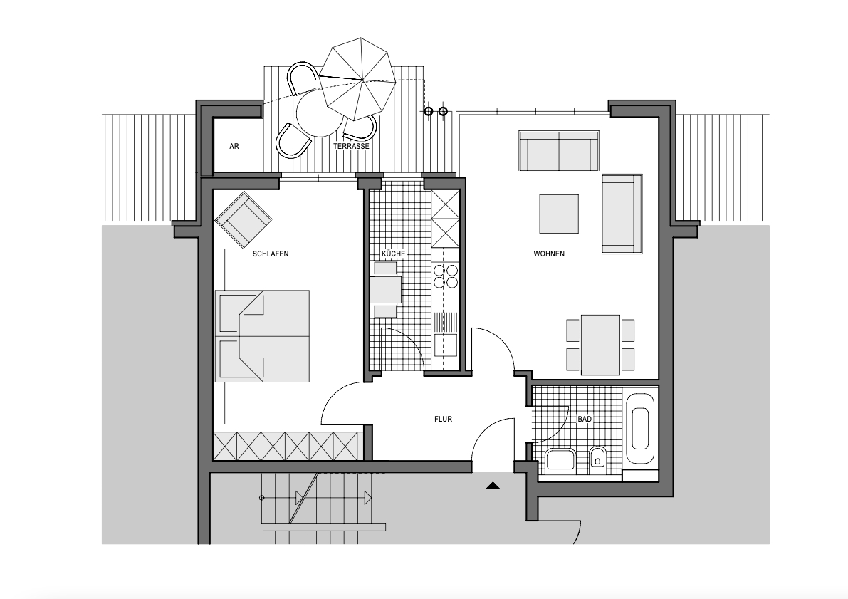 Grundriss Wohnung 2